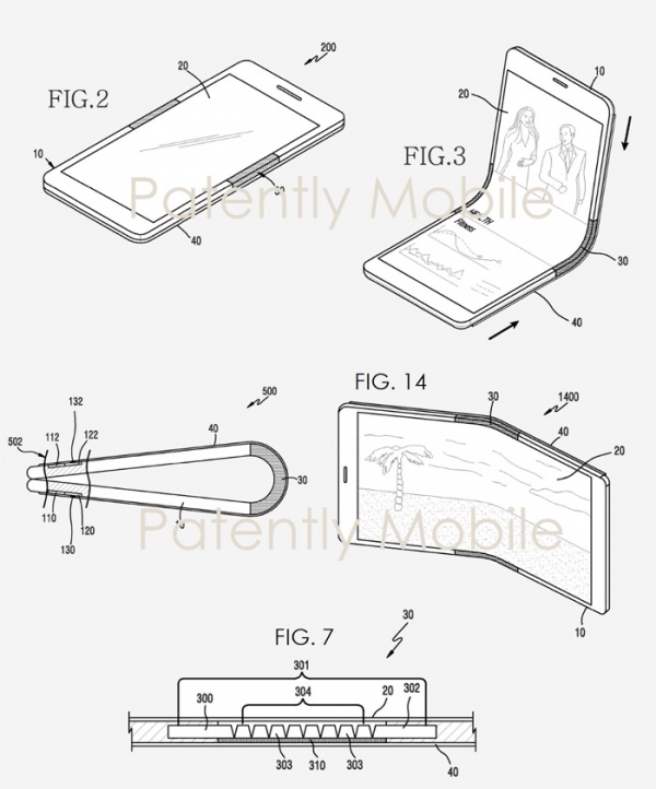 미국 특허청이 공개한 삼성전자의 특허 이미지. 출처: 미국특허청(USPTO)