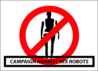 섹스 로봇 반대 캠페인 포스터