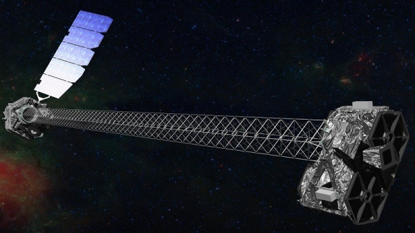 NuSTAR  망원경의 콘셉트 샷 . 출처 : NASA/JPL-Caltech