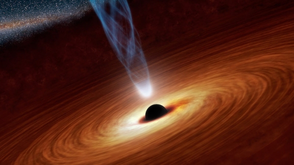 은하 중심 초거대 블랙홀 상상도. Image Credit : NASA