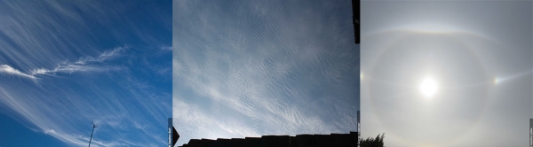 상층운인 새털구름, 조개구름, 무리구름! 출처: 세계기상기구