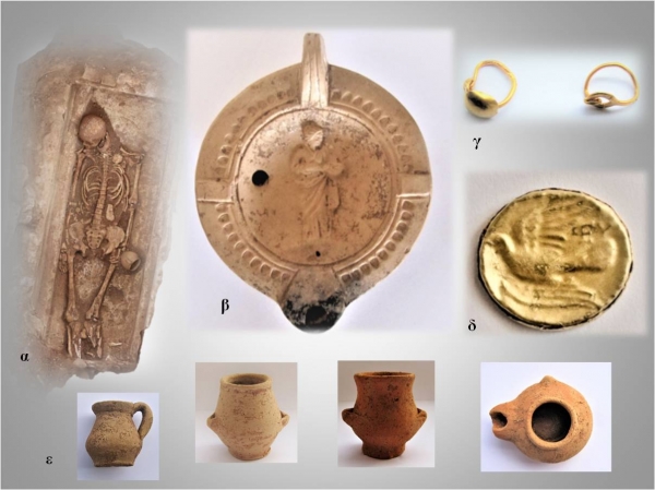 테네아 유적에서 발견된 유물들. 출처: