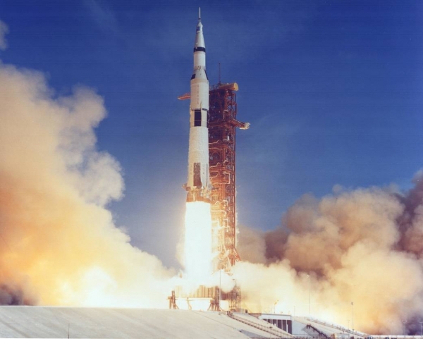 1969년 7월 16일, 아폴로 11호 로켓이 발사되었습니다. 출처: NASA