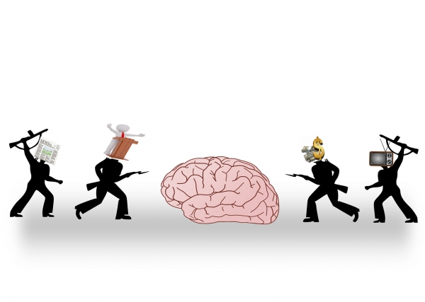 극단적인 가치관을 주장할 때 뇌에 변화가 있었다. 출처: pixabay