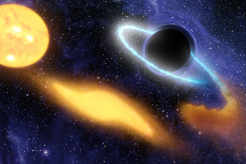 블랙홀 돌고있는 적색거성? 출처: NASA/JPL-Caltech