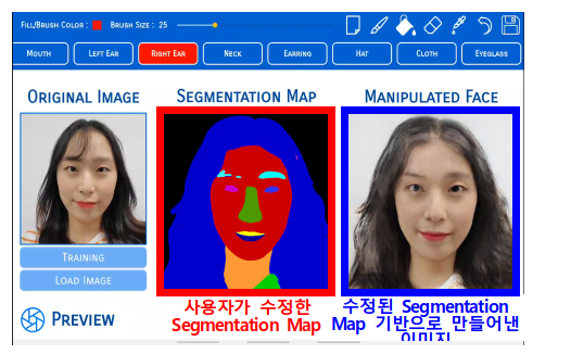 얼굴 이미지 수정 시스템 화면. 출처: KAIST