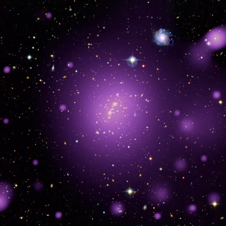 은하단은 우주에 균일하게 분포됐다고 여겨지고 있다. 출처: ESA