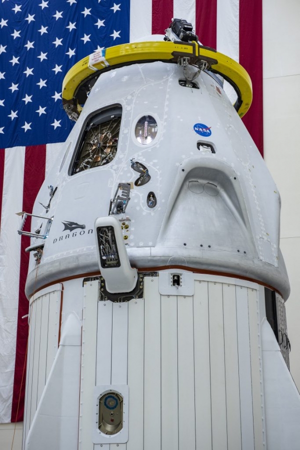 데모2의 크루 드래곤. 출처: SpaceX