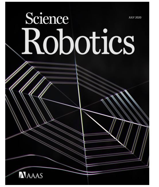 사이언스 로보틱스(Science Robotics) 2020년 7월호 표지. 출처: 한국연구재단